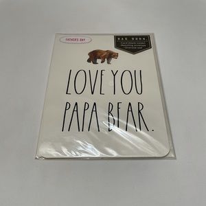 RAE DUNN “LOVE YOU PAPA BEAR” Greeting Card